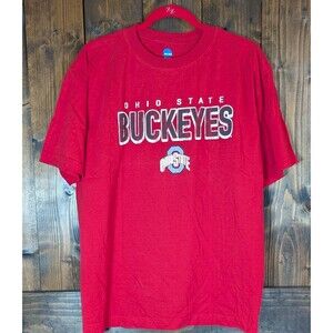 NCAA Ohio State Buckeyes T Shirt Mens Large Red Graphic Tee College Football